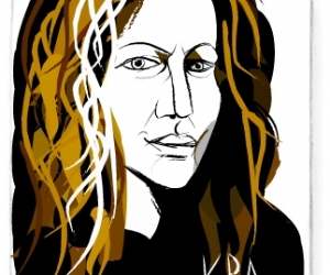 Picassohead Kira Vollman - Self Portrait • 4.12 x 4.73 inches (10.46 cm x 12 cm)